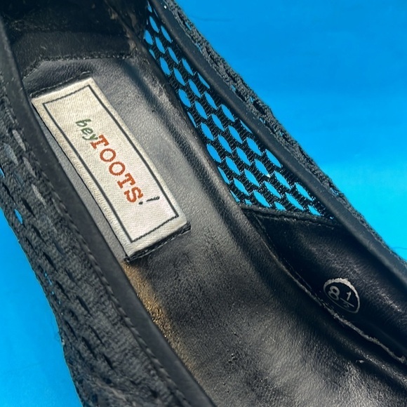 Beytoots! Women’s heels, net style, 8.5. Black silver design black mini gems - Picture 2 of 10